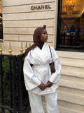 Ensemble Kimono Nova 2 Blanc