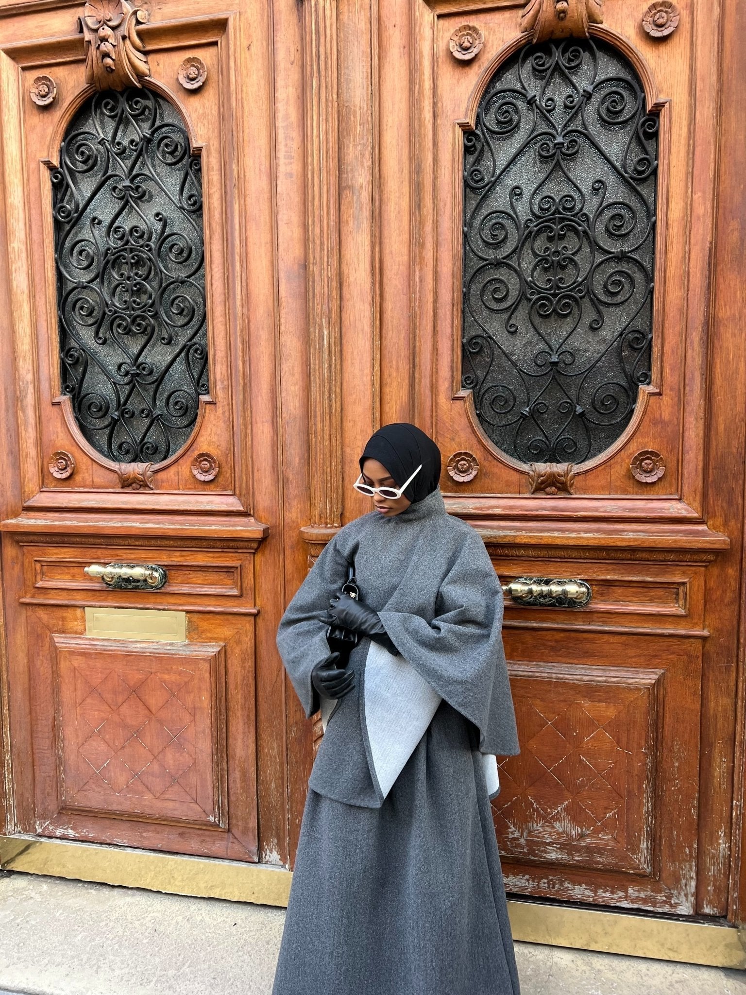Ensemble Poncho Dana Gris