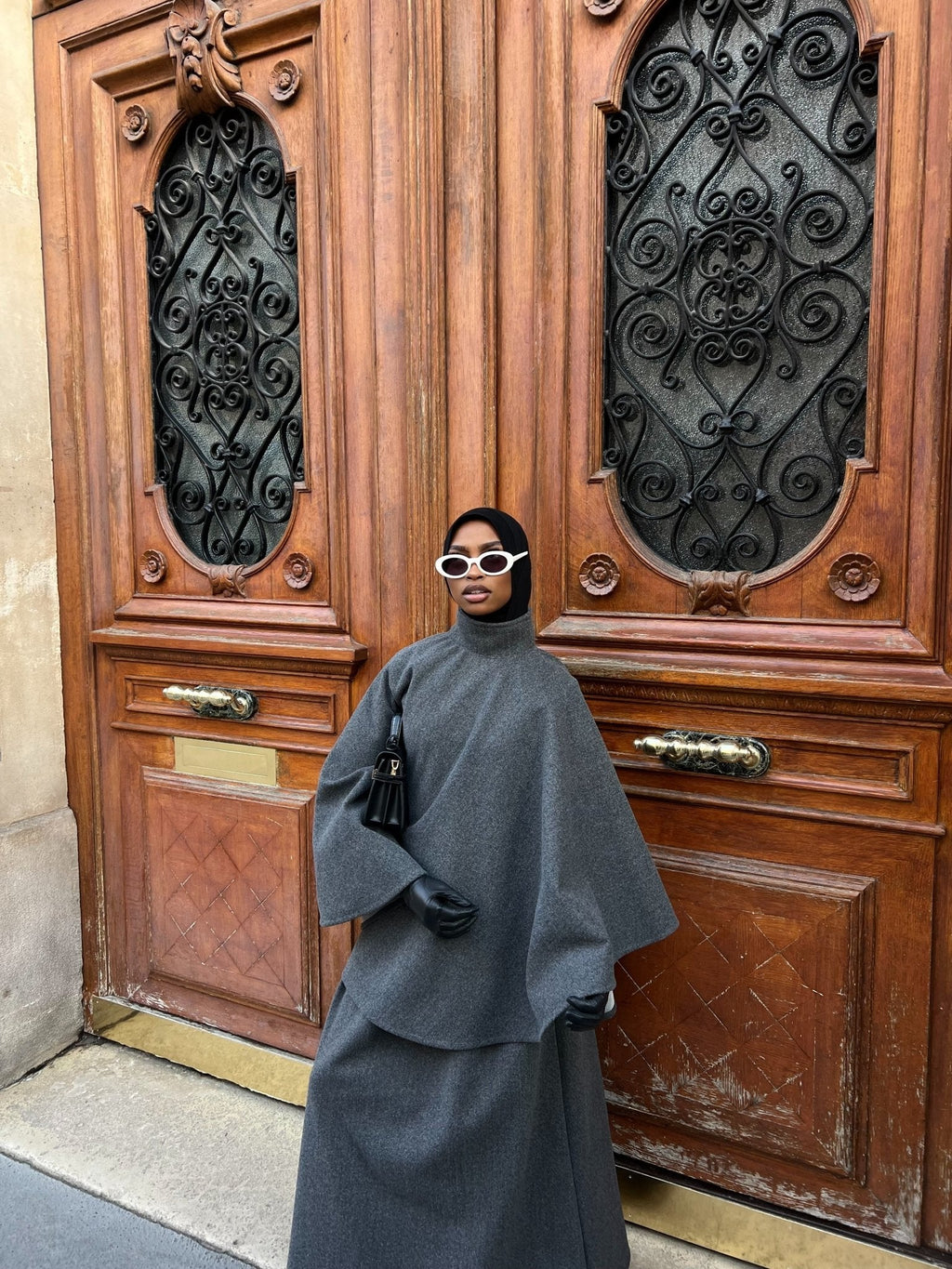 Ensemble Poncho Dana Gris