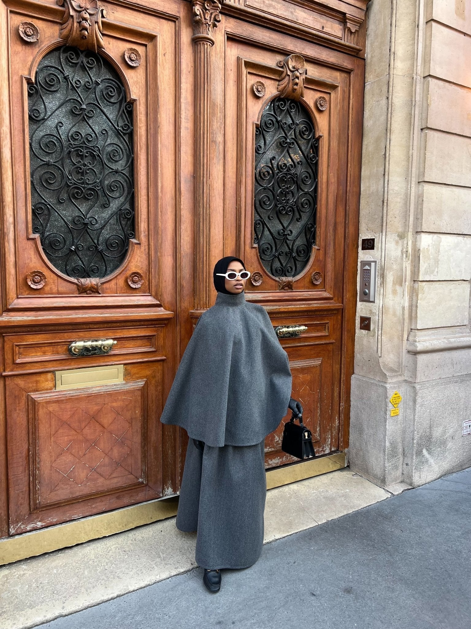 Ensemble Poncho Dana Gris