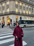 Ensemble Poncho Luna Bordeau