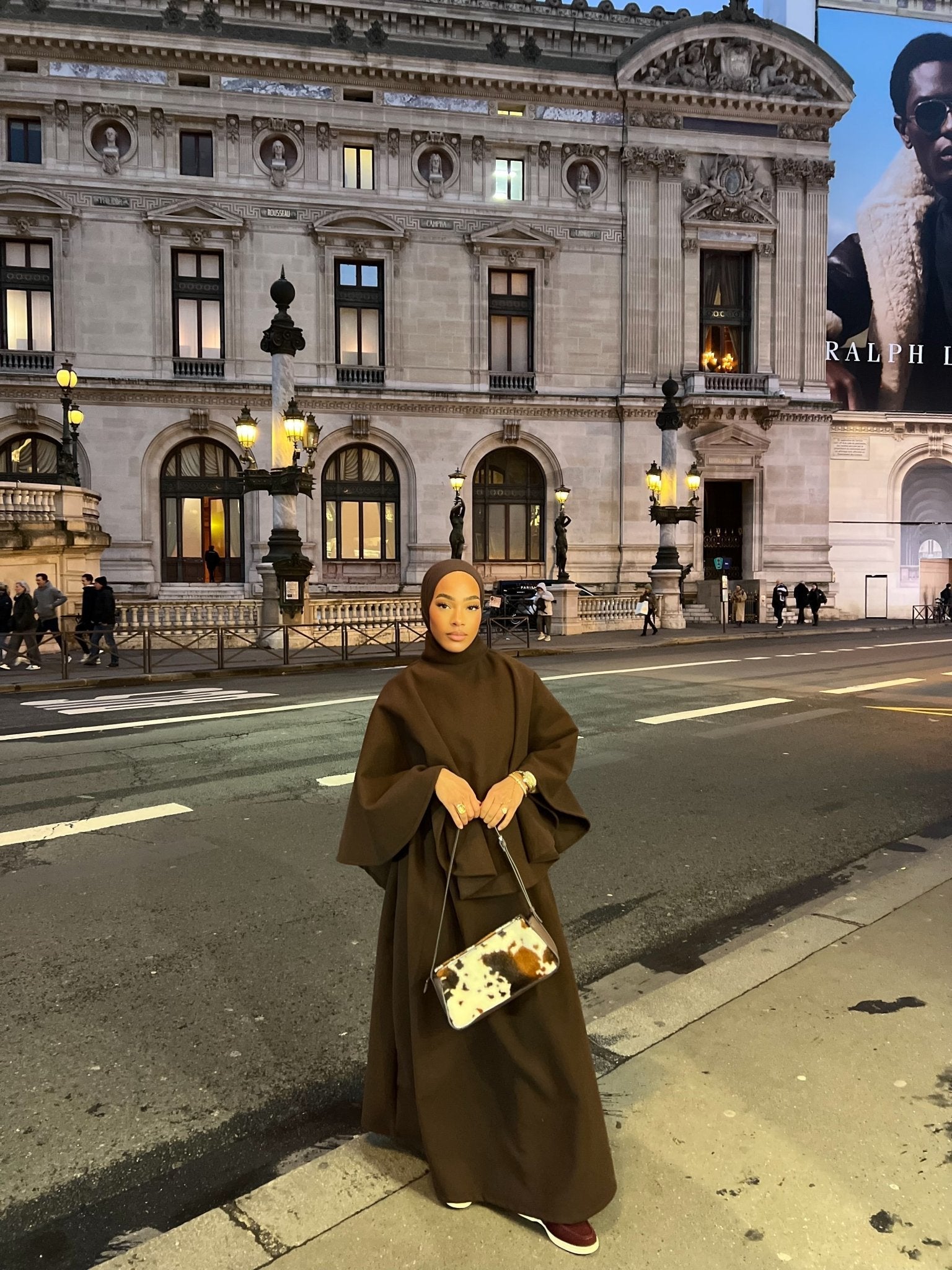Ensemble Poncho Luna Marron