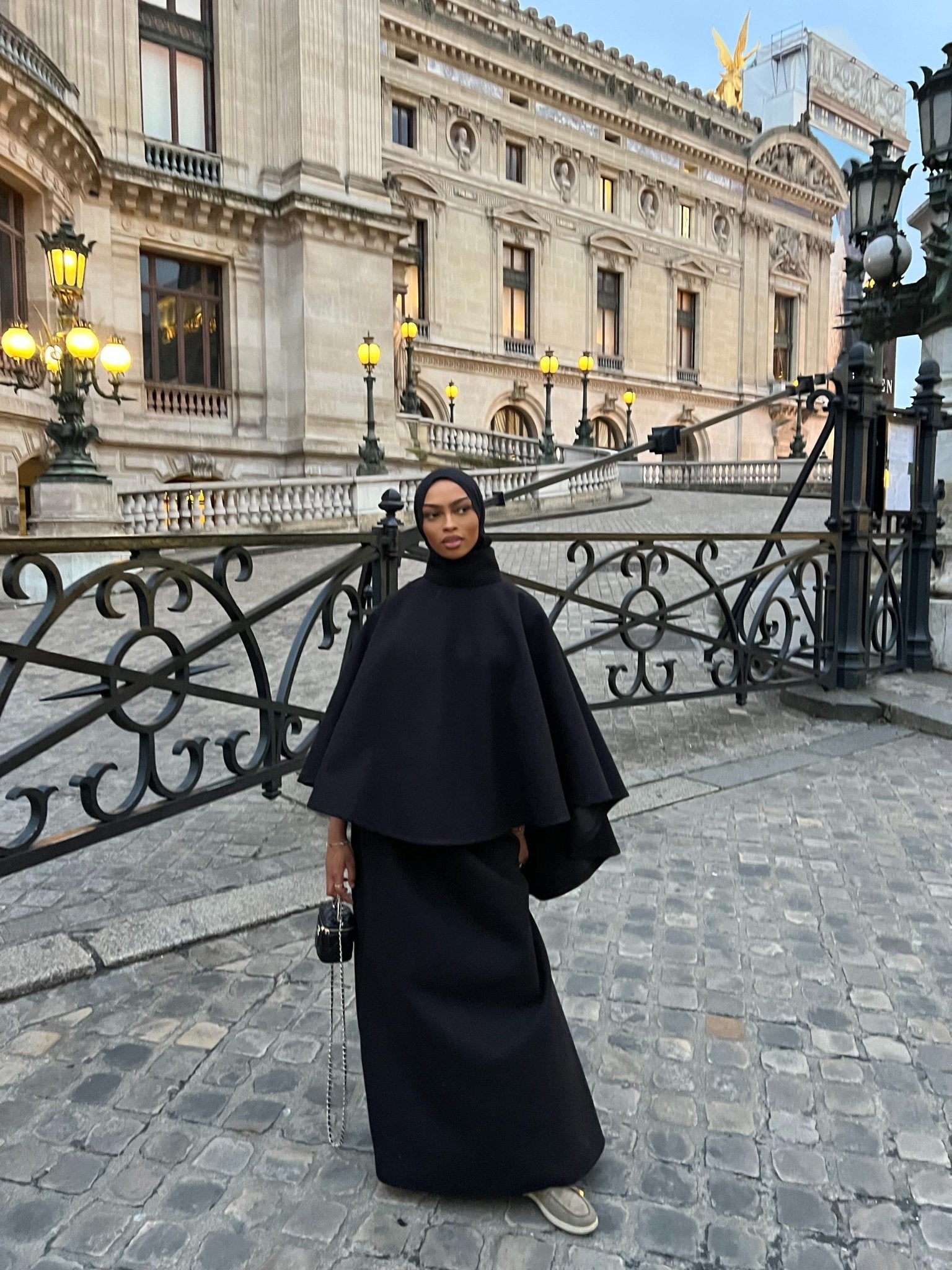 Ensemble Poncho Luna Noir