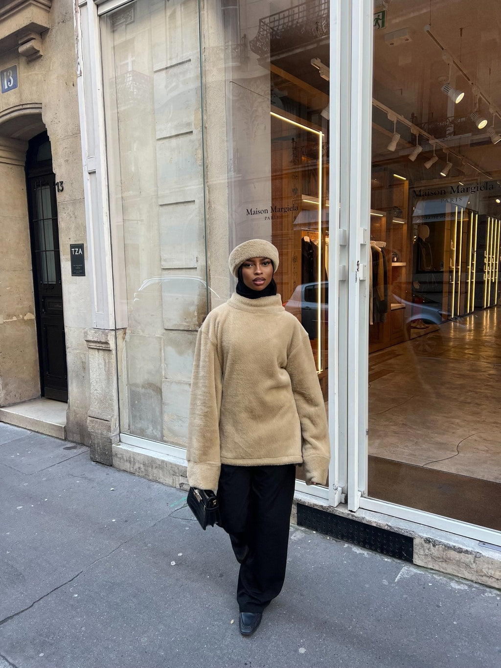 Ensemble Teddy Beige ( Fourrure et Pull )