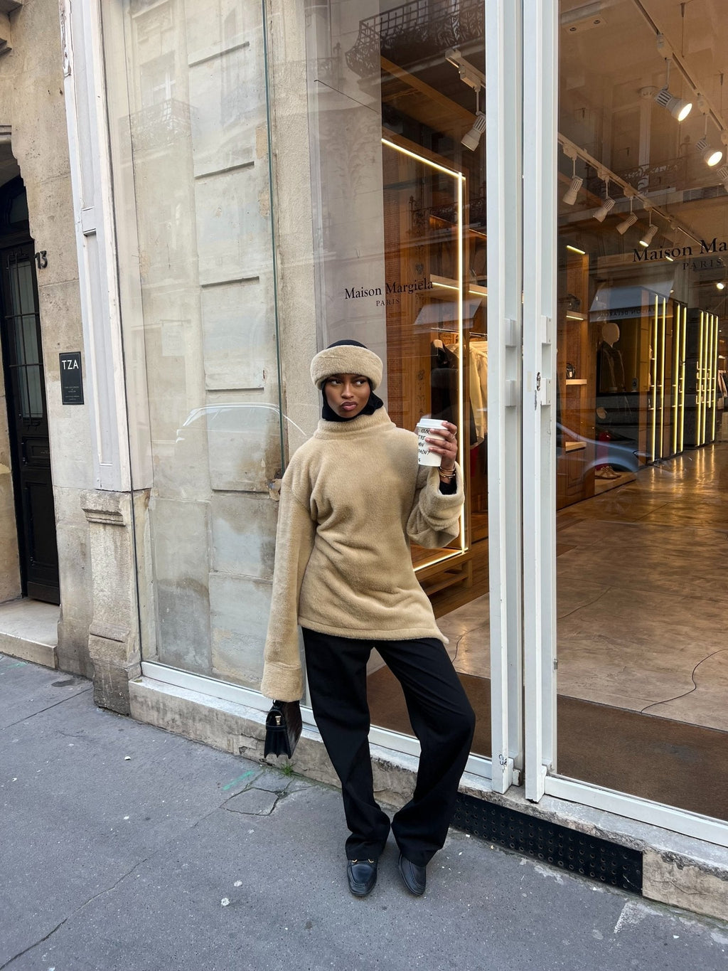 Ensemble Teddy Beige ( Fourrure et Pull )
