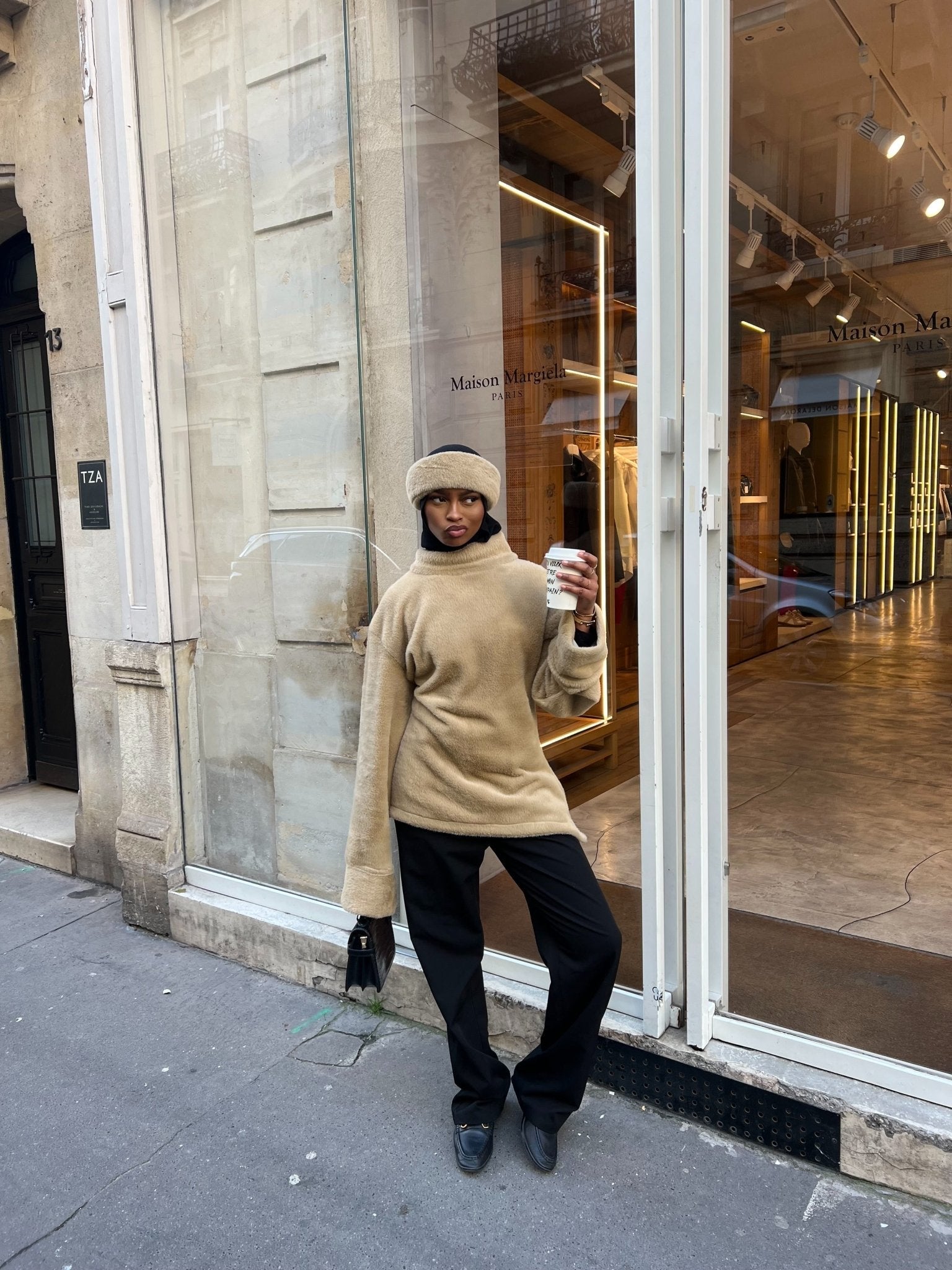 Ensemble Teddy Beige ( Fourrure et Pull )