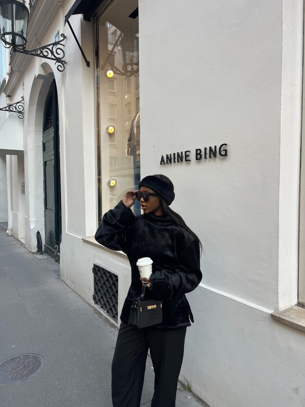 Ensemble Teddy Noir ( Fourrure et Pull )