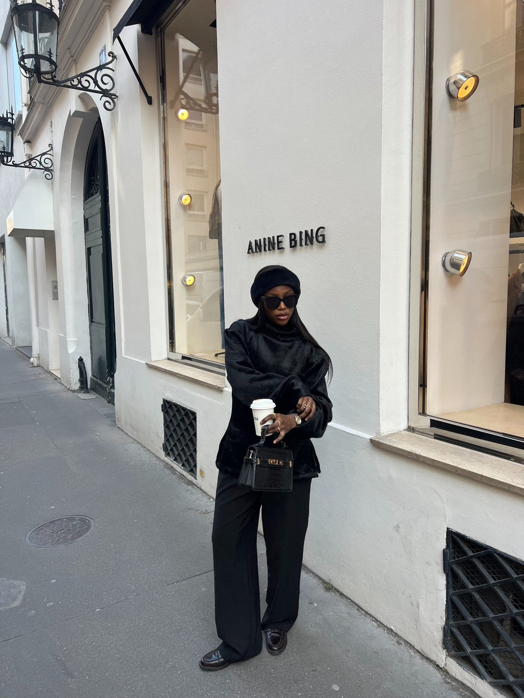 Ensemble Teddy Noir ( Fourrure et Pull )