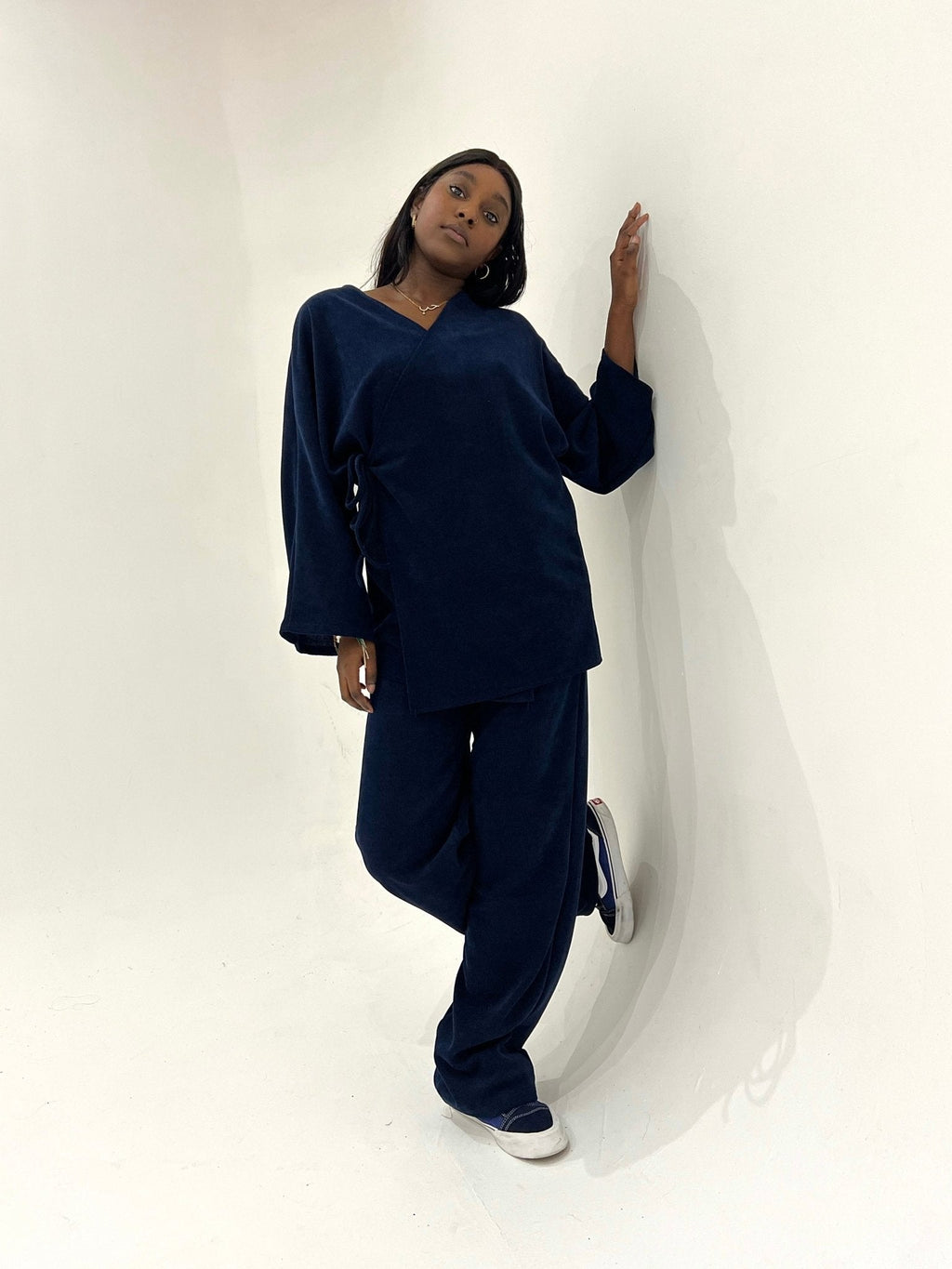 Ensemble Velours Taliya Bleu Nuit