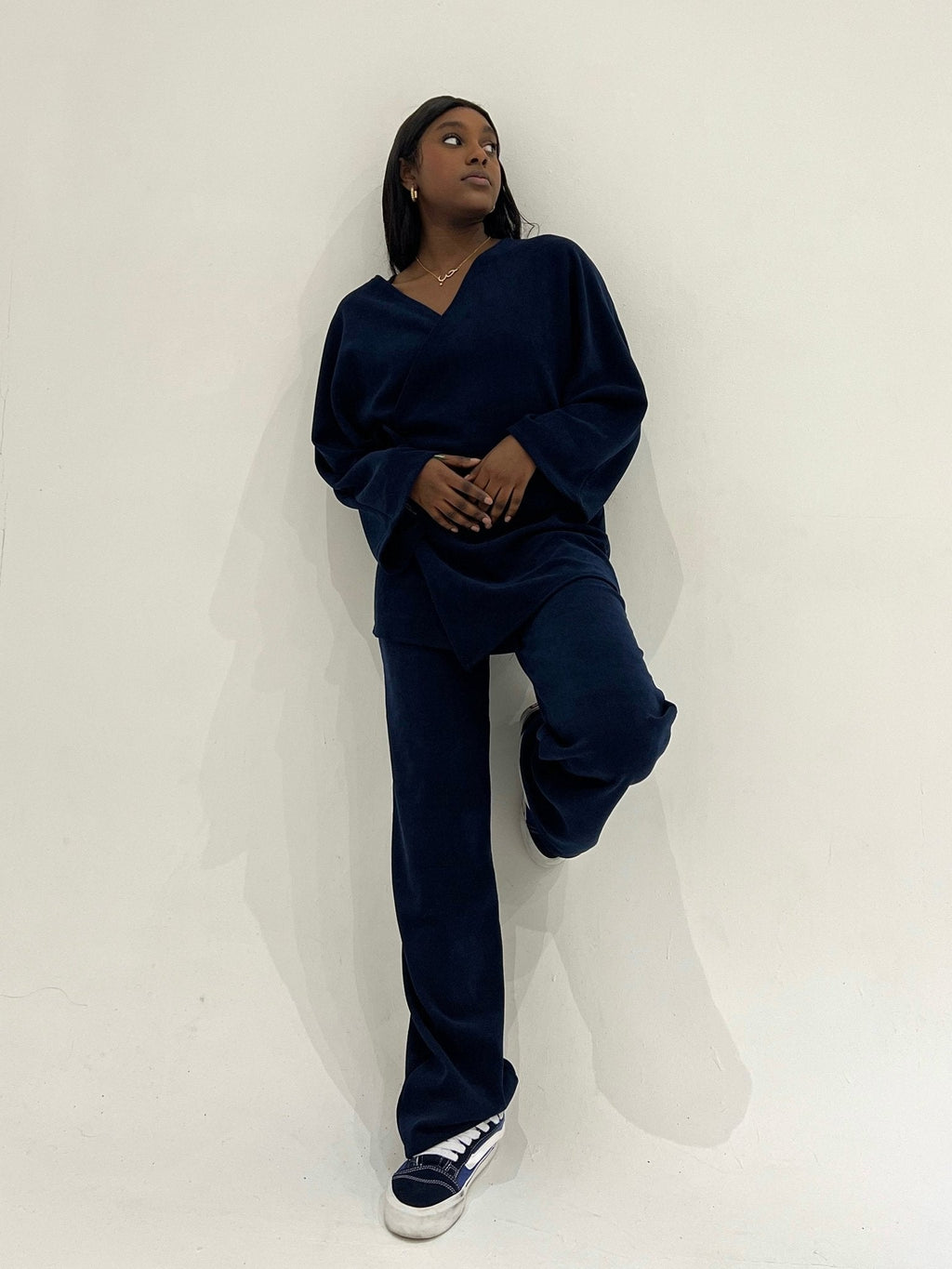 Ensemble Velours Taliya Bleu Nuit