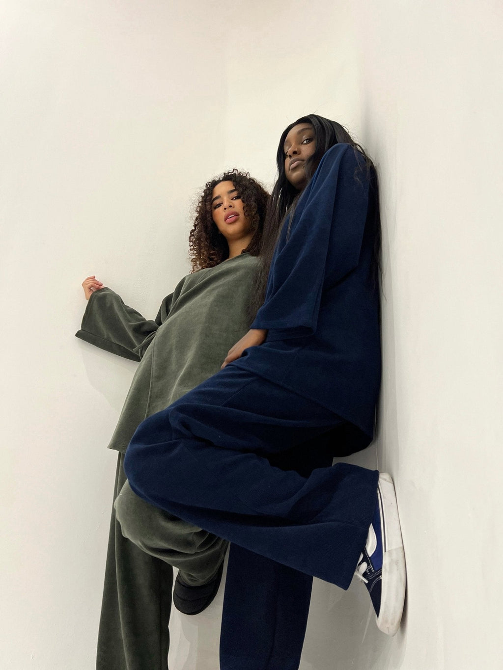 Ensemble Velours Taliya Bleu Nuit