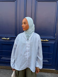 Haut Marrakech Rayé Bleu ciel