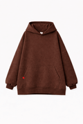 Hoodie Oversize Heavy Marron