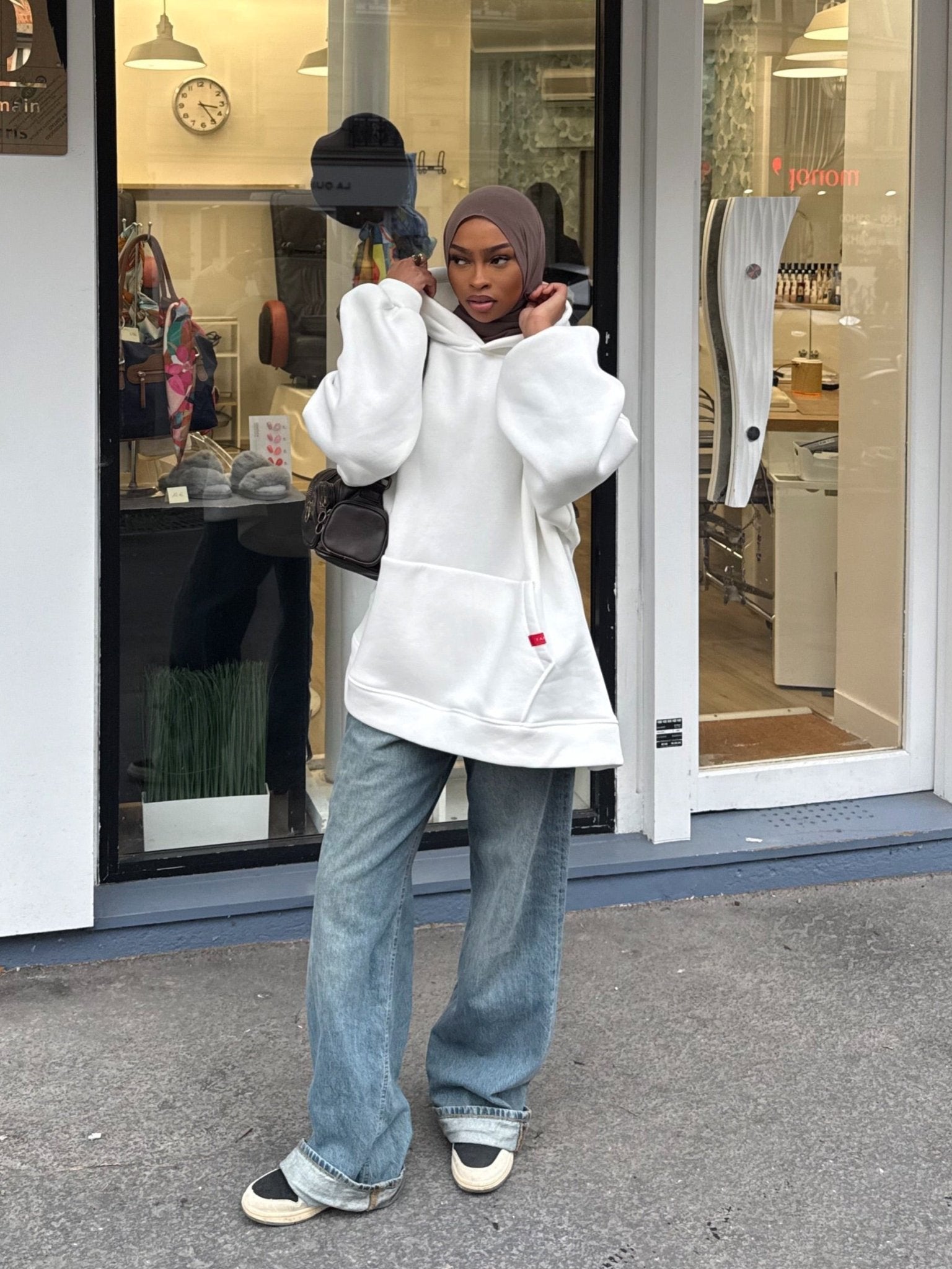 Hoodie Oversize Off White