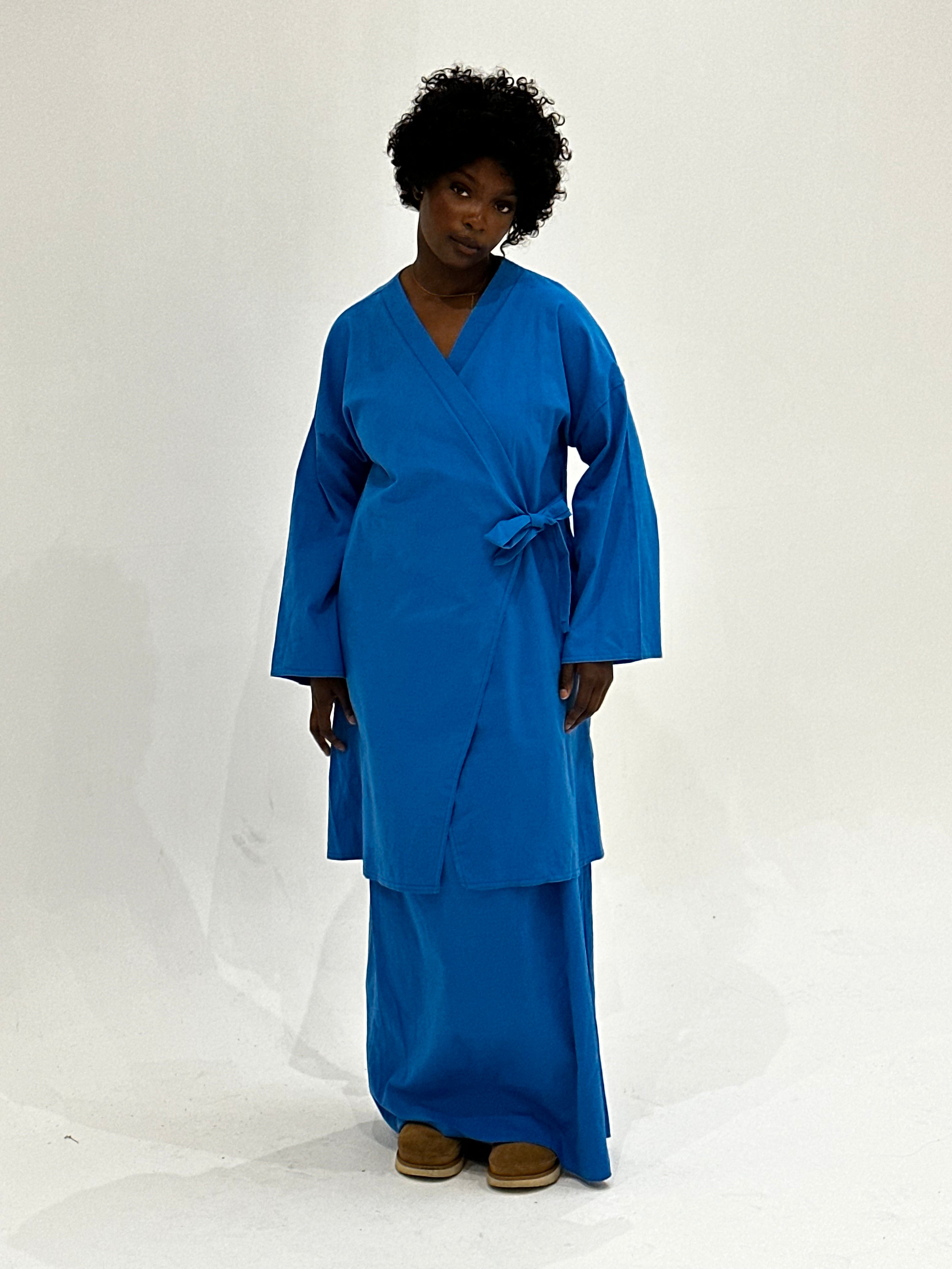 Ensemble Jupe Anglophone Bleu Roi