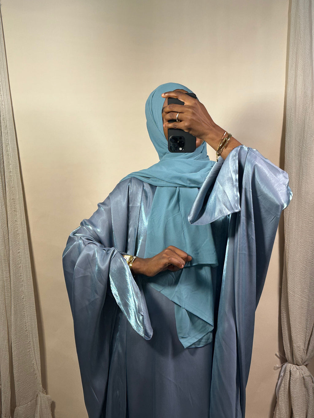 Abaya+kimono Rania Bleu
