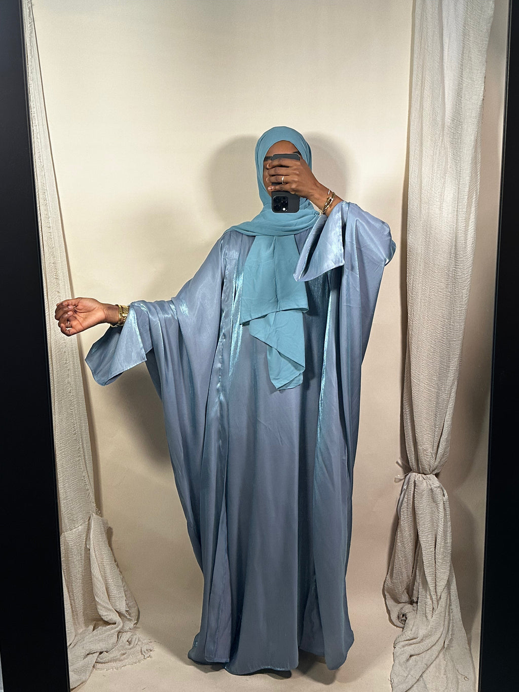 Abaya+kimono Rania Bleu