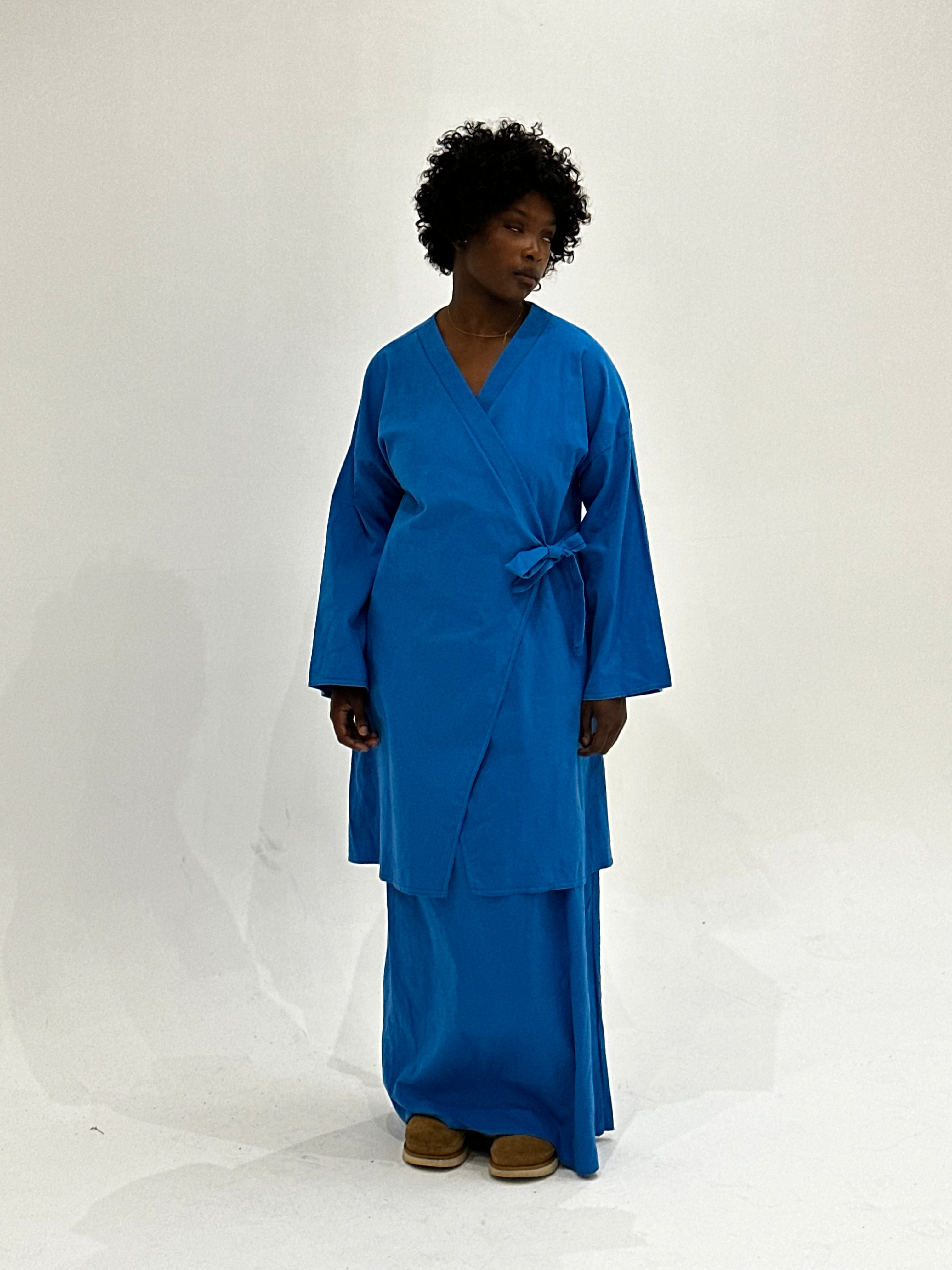 Ensemble Jupe Anglophone Bleu Roi