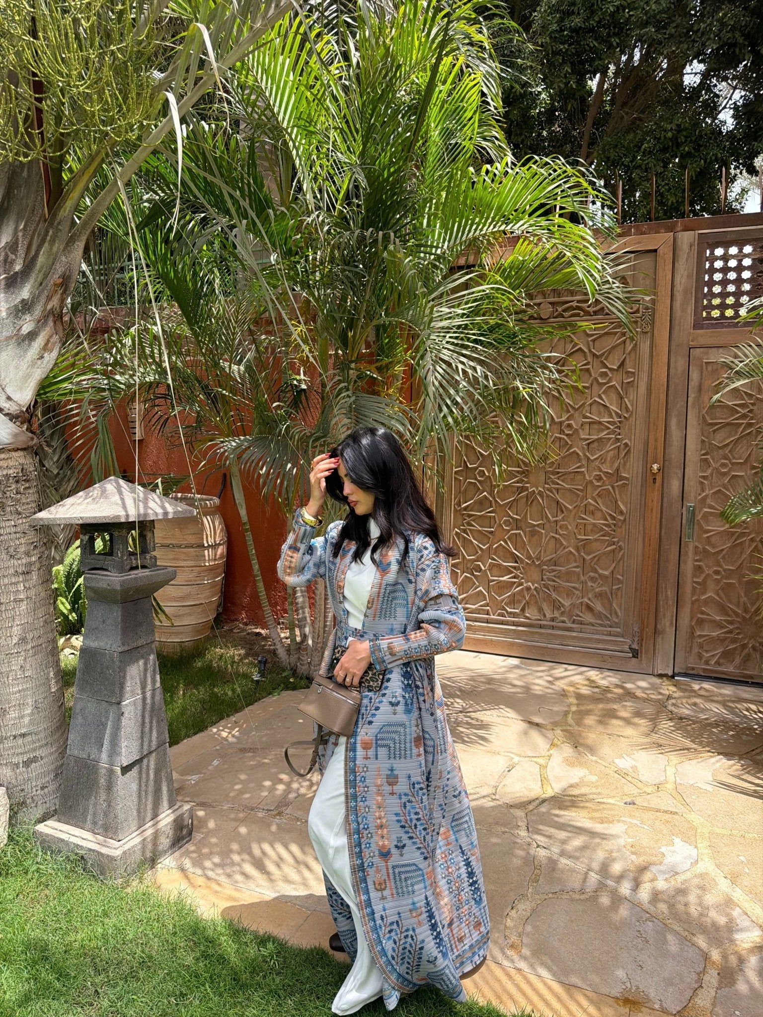 Kimono Alhambra Bleu Mosaïque
