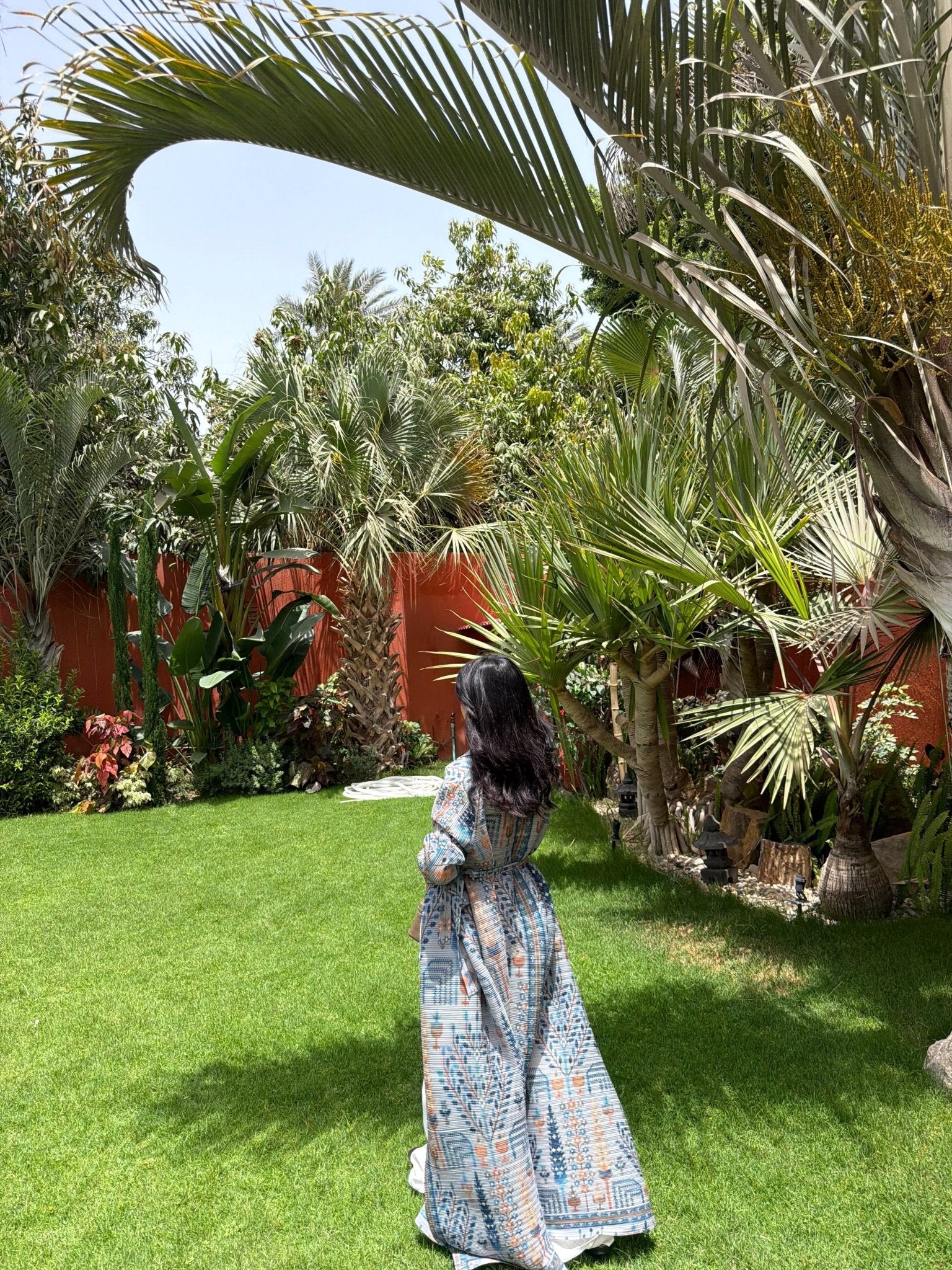 Kimono Alhambra Bleu Mosaïque