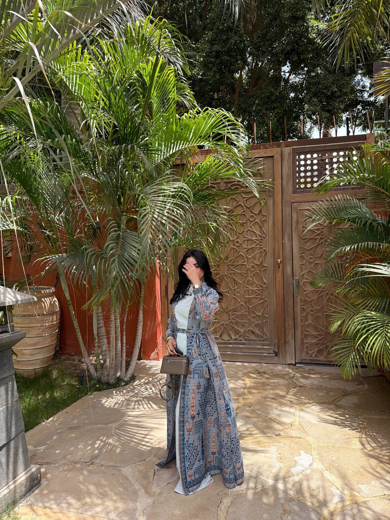 Kimono Alhambra Bleu Mosaïque