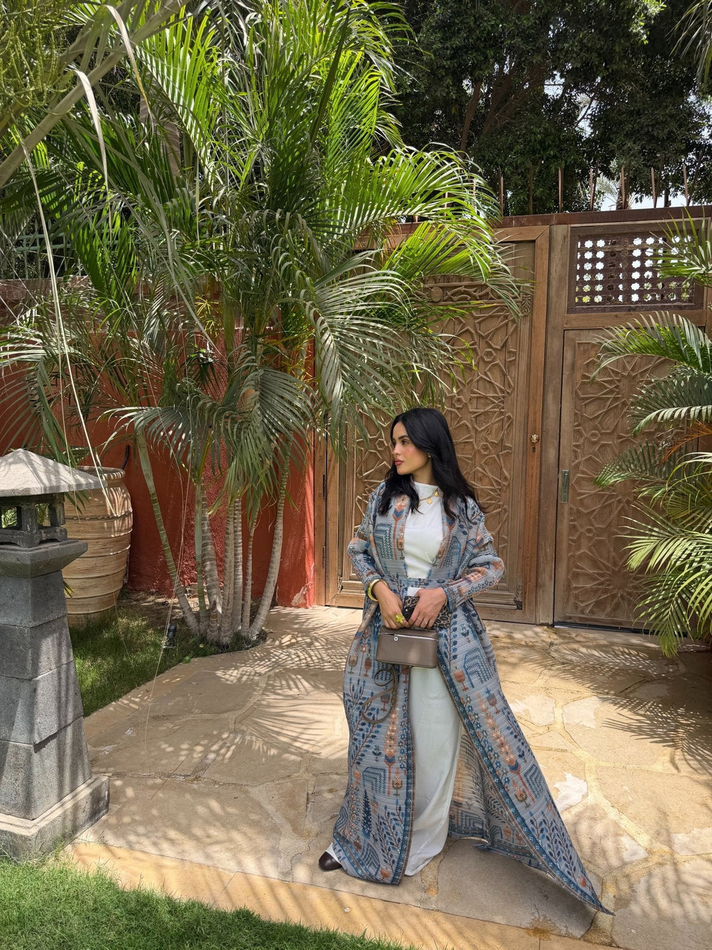 Kimono Alhambra Bleu Mosaïque