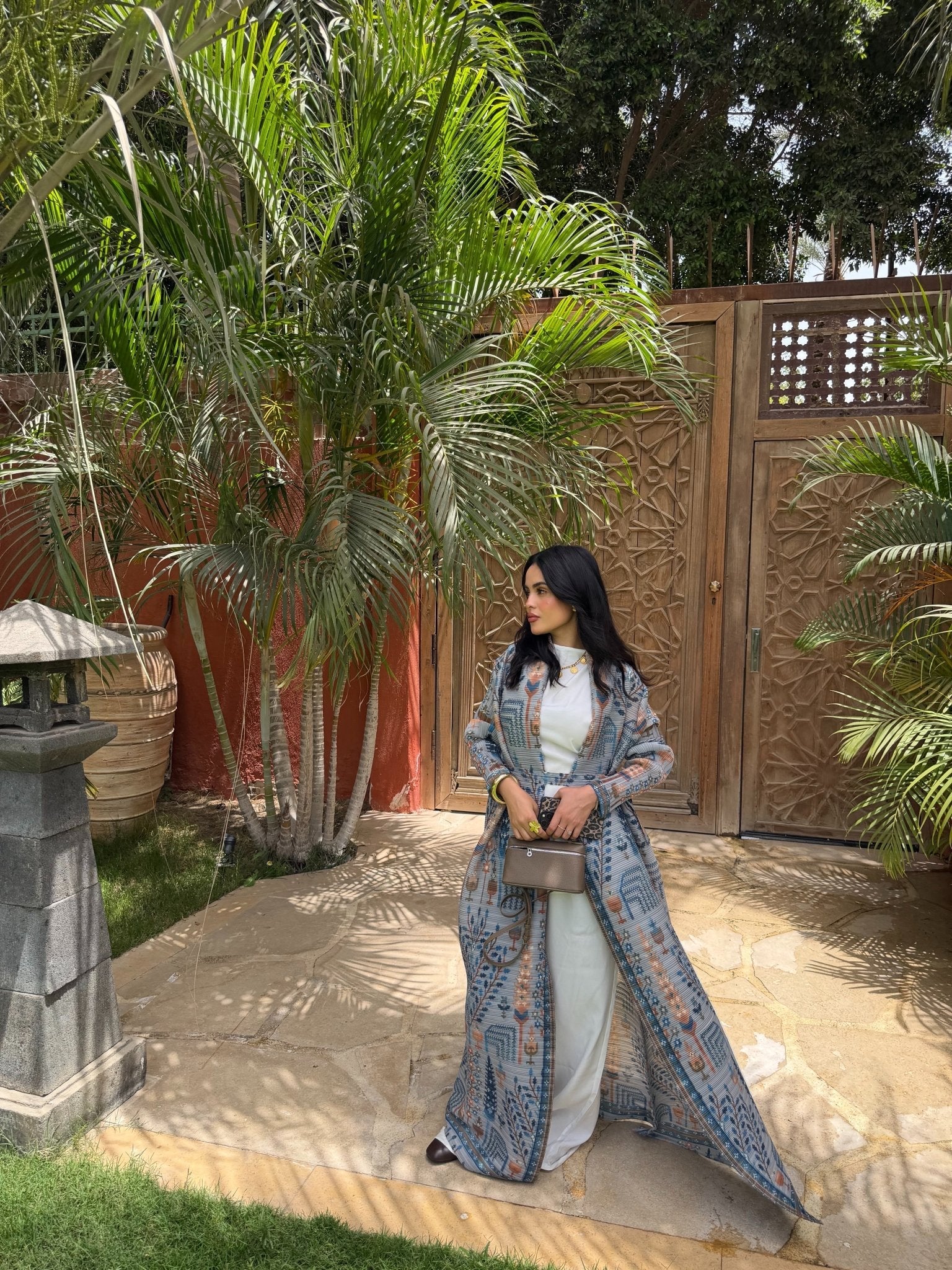 Kimono Alhambra Bleu Mosaïque