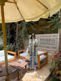 Kimono Alhambra Bleu porcelaine