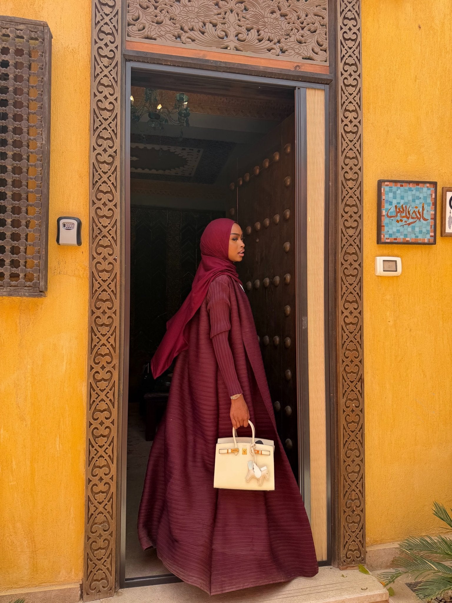 Kimono Alhambra Bordeaux Velouté