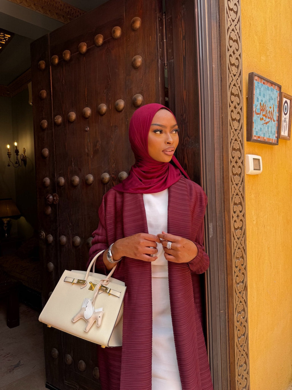 Kimono Alhambra Bordeaux Velouté
