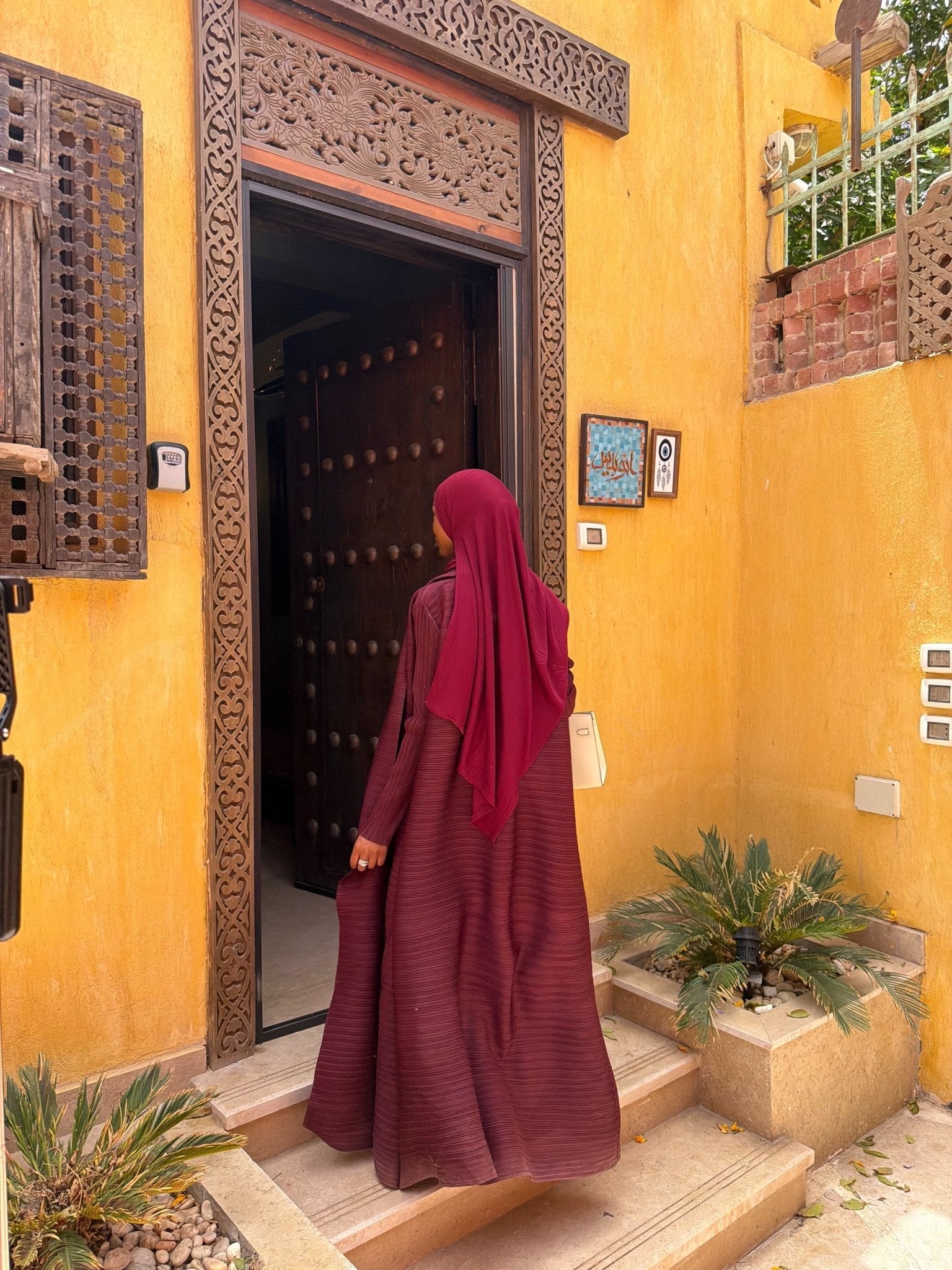 Kimono Alhambra Bordeaux Velouté