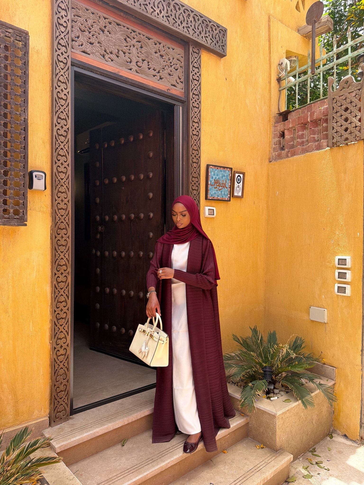 Kimono Alhambra Bordeaux Velouté