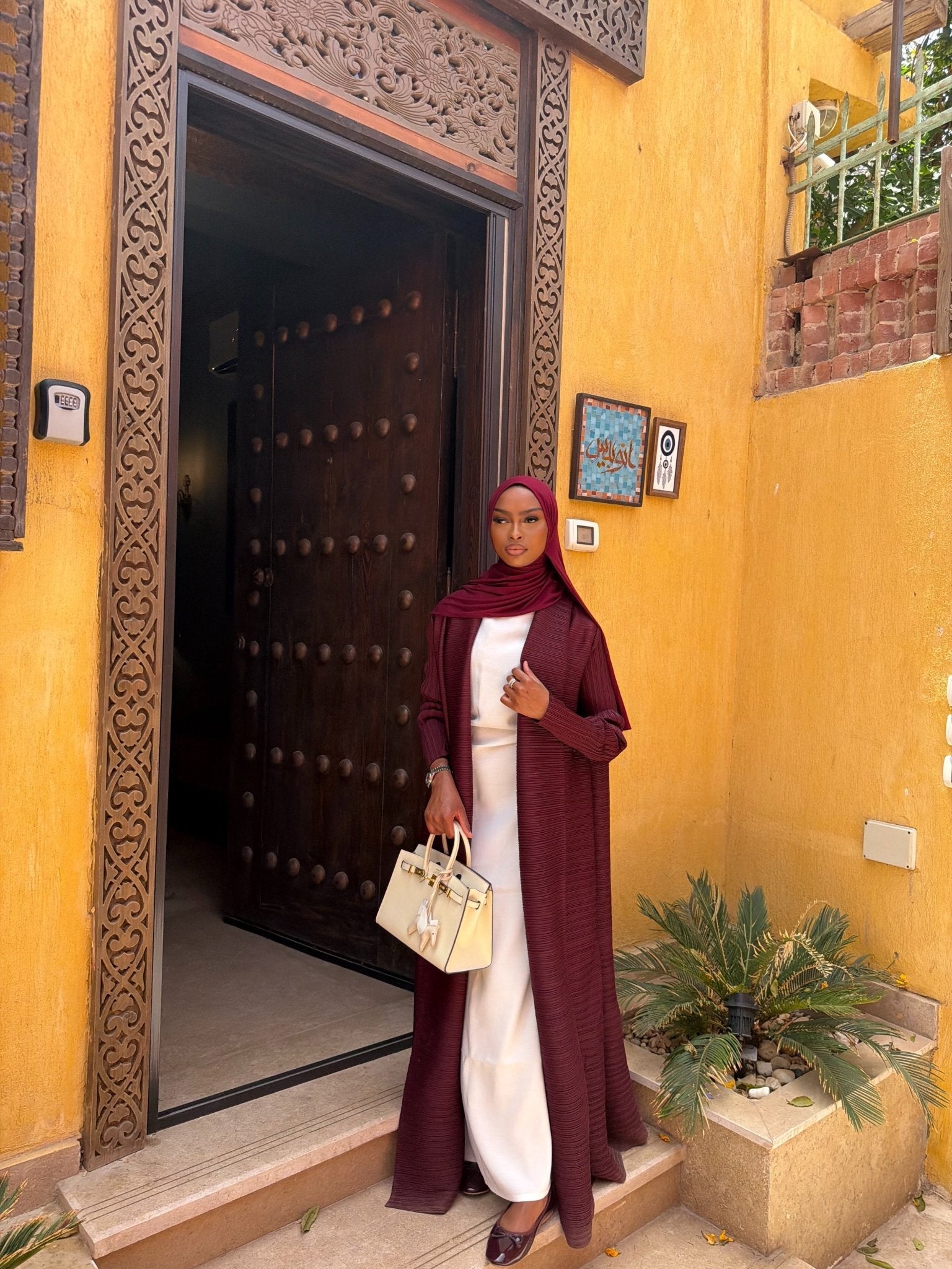 Kimono Alhambra Bordeaux Velouté