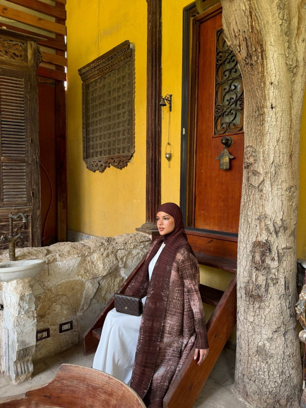Kimono Alhambra Marron Arabesque