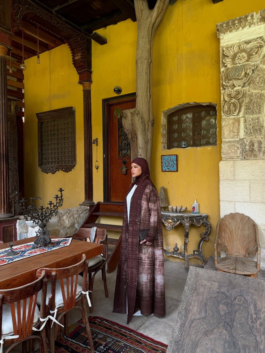 Kimono Alhambra Marron Arabesque