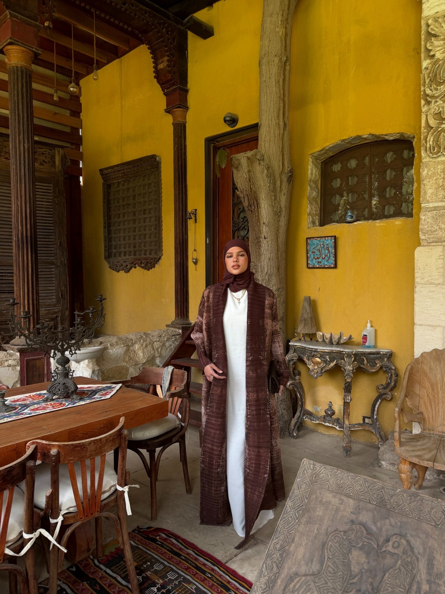 Kimono Alhambra Marron Arabesque