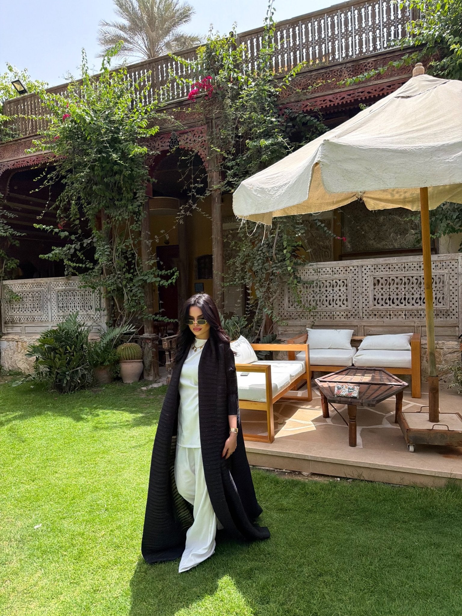 Kimono Alhambra Noir Sculpté pailletté