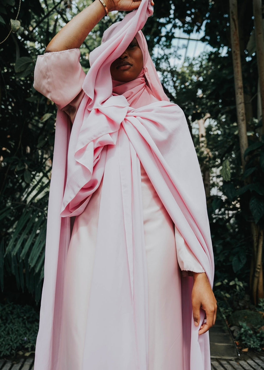 Kimono en Crêpe Phillipine Rose