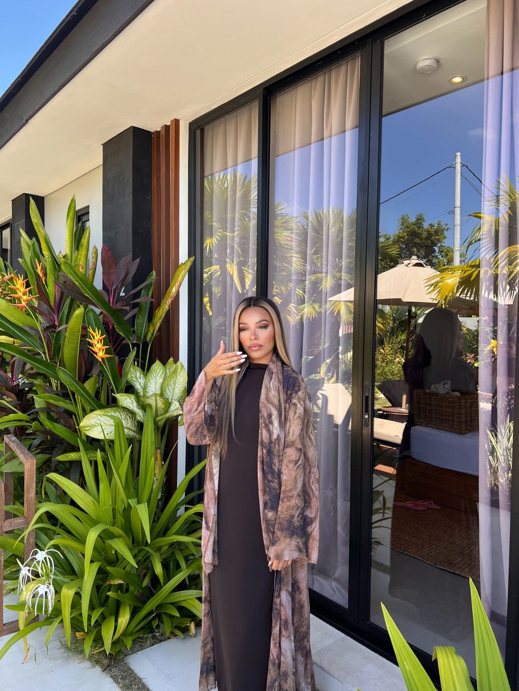 Kimono Noor - Marron