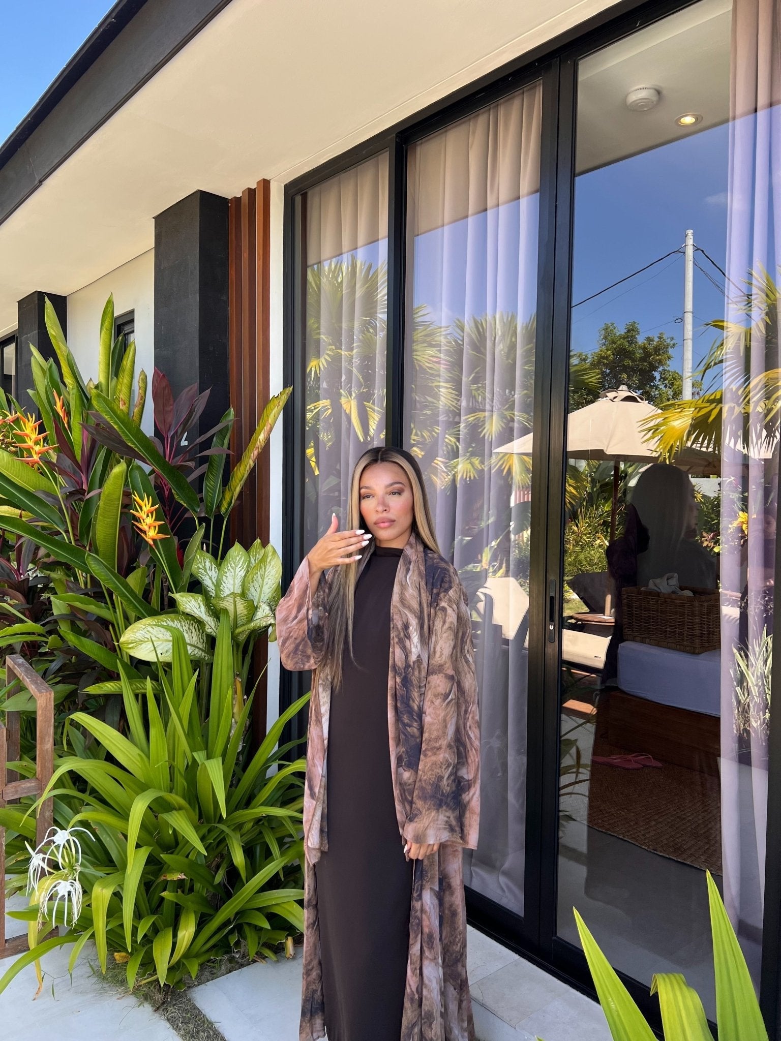 Kimono Noor - Marron
