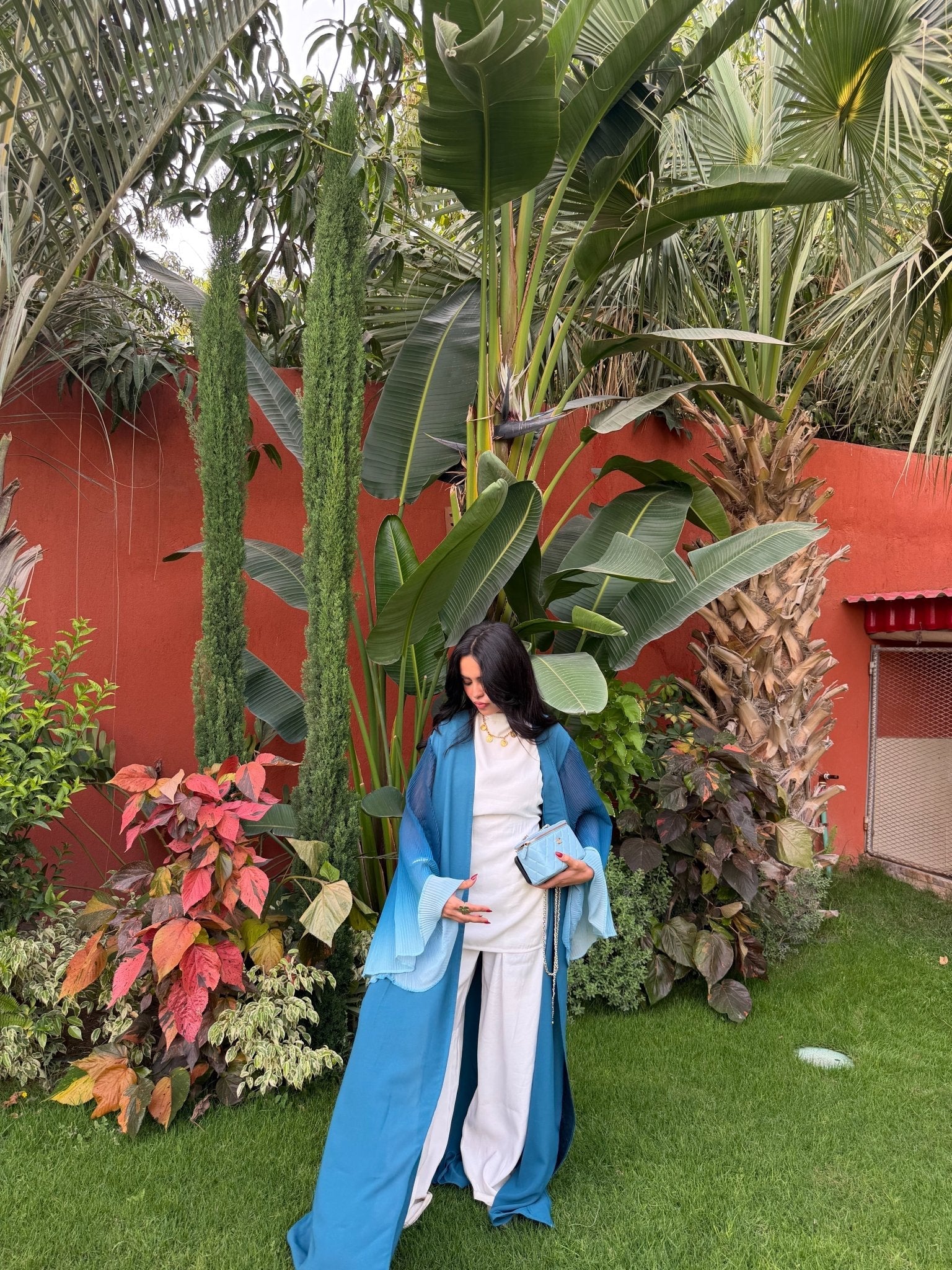 Kimono Yasmine Bleu roi