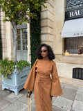 Manteau Aïko Marron Camel
