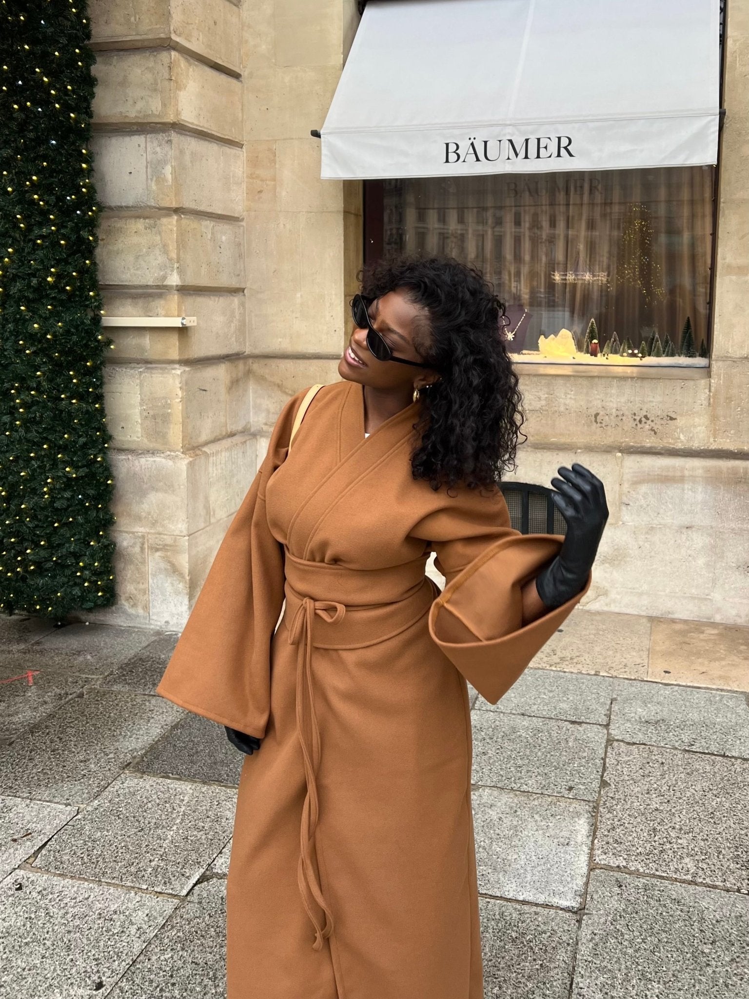Manteau Aïko Marron Camel