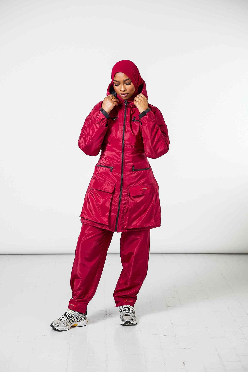 Manteau Snow + Pantalon Offert Rouge