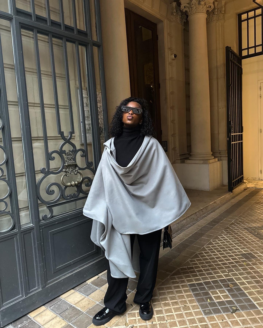 Poncho Nayra Gris