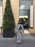 Robe Leyna - Beige-noir