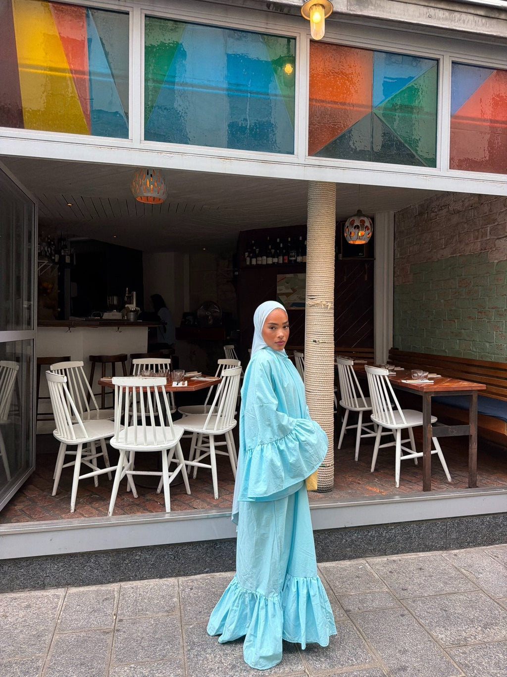 Robe Leyna - Bleu ciel