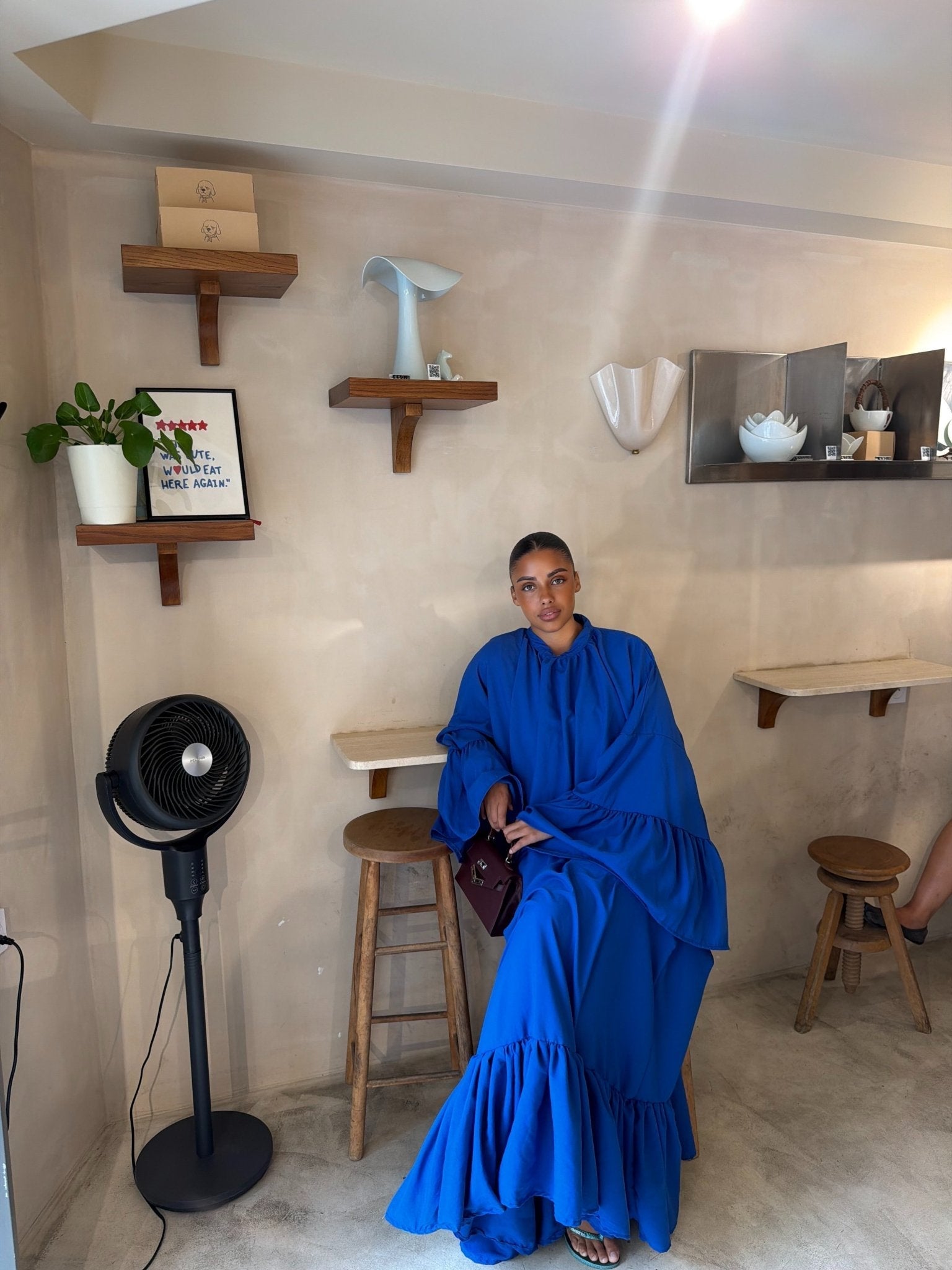 Robe Leyna - Bleu électrique
