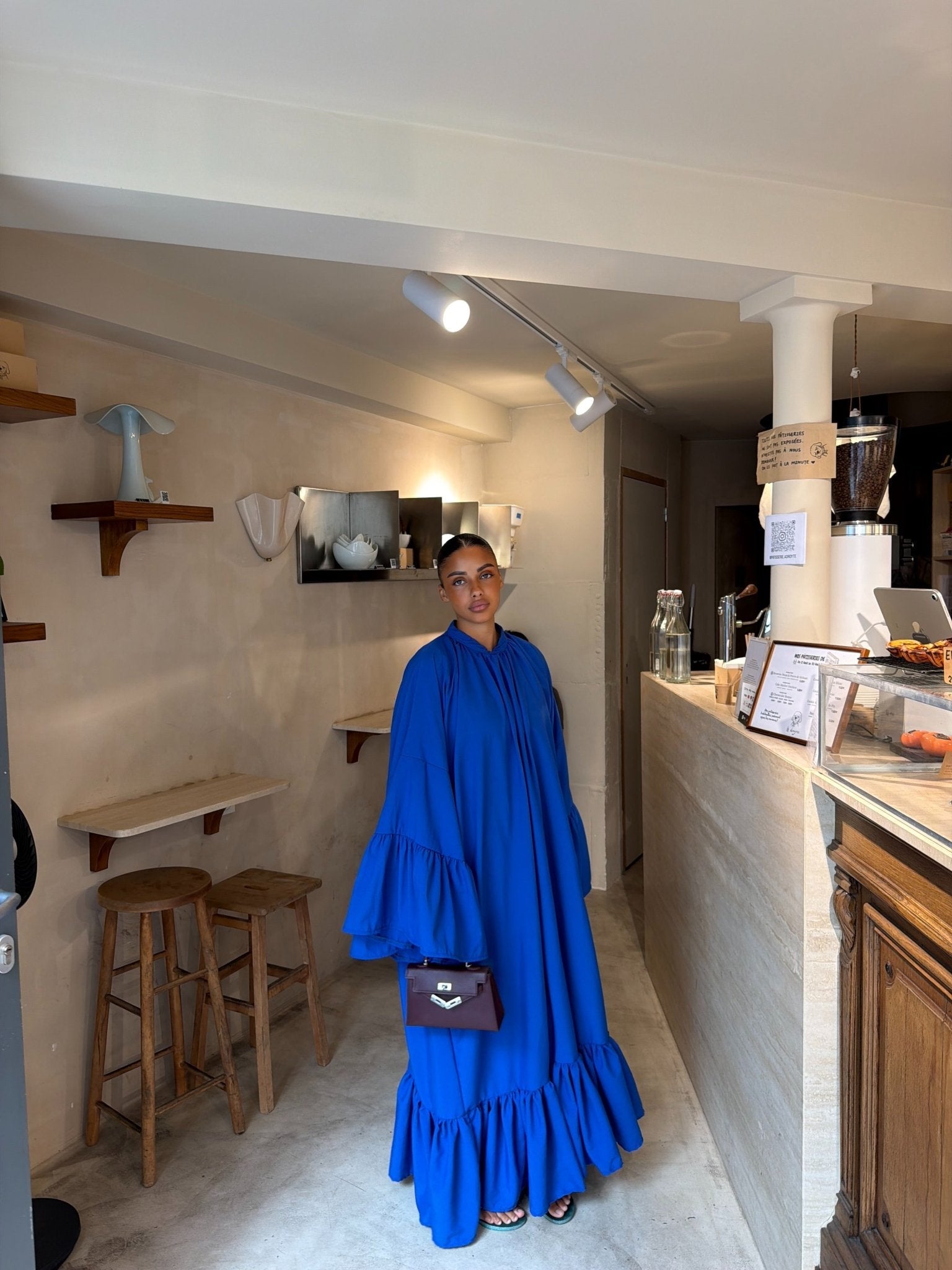 Robe Leyna - Bleu électrique