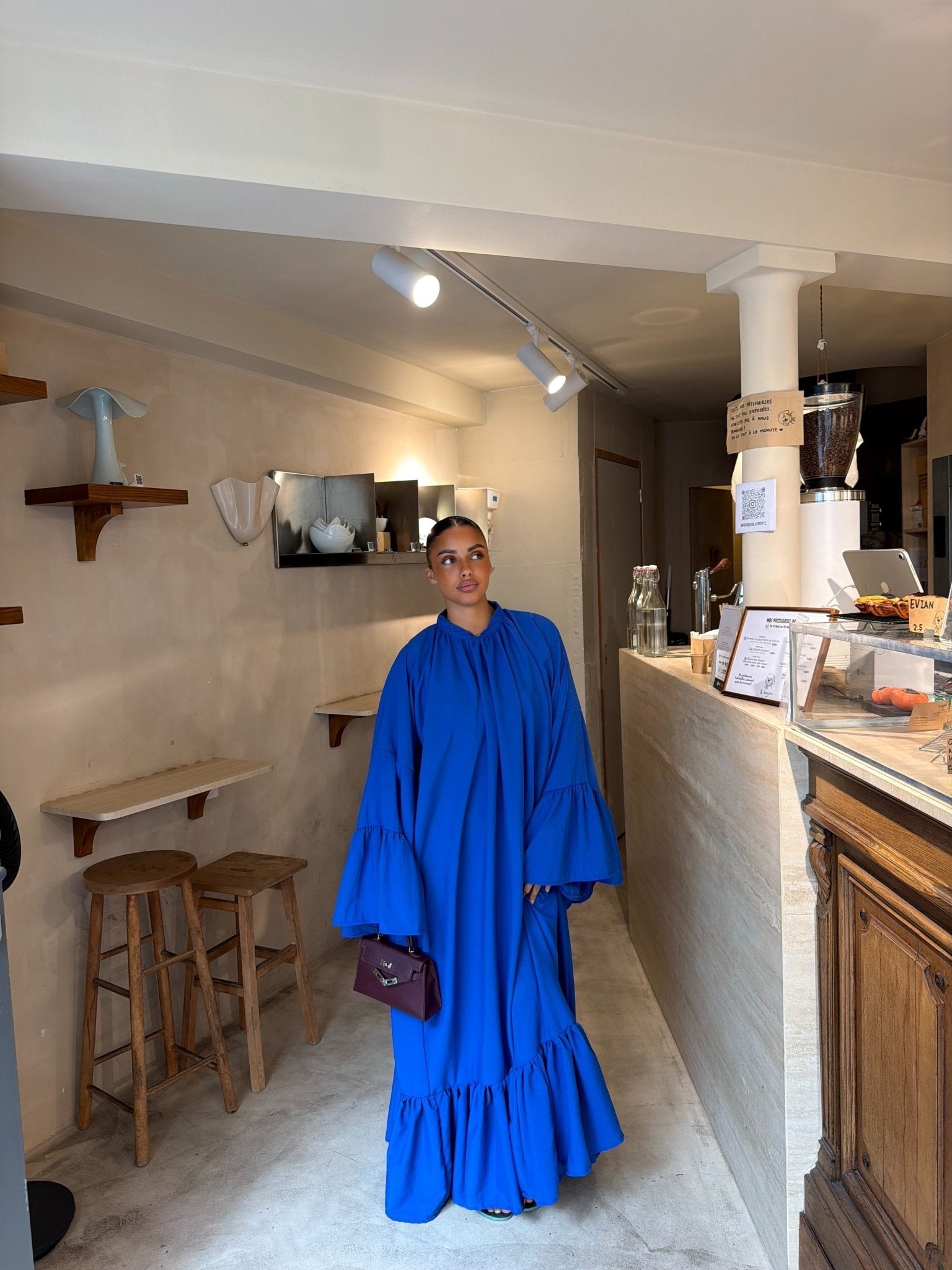 Robe Leyna - Bleu électrique